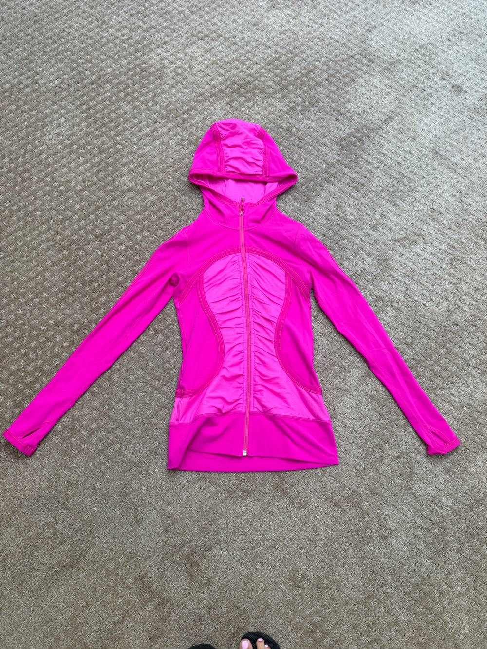 lululemon athletica Bright Pink Hooded Zip-Up Jacket